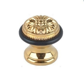Ограничитель напольный 52100 GOLD PLATED, материал Латунь, отделка Золото, 41*41 мм