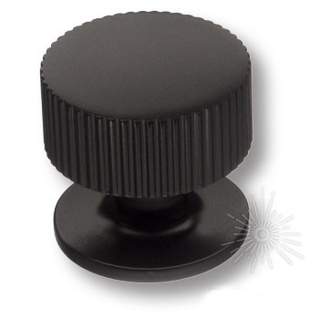 Ручка кнопка 1975 0032 AL6, материал Алюминий, цвет Чёрный, отделка Черный, 30*d=32 мм