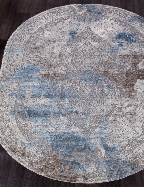 Ковер Armina 3879A blue овал