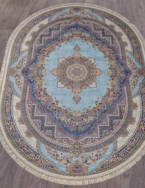 Ковер Aravia 6805 blue/navy овал