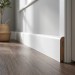 Плинтус Teckwood Белый прямой 120мм