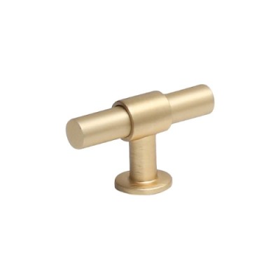 Ручка кнопка SYSTEM SY9236 0060 BB-BB, материал Алюминий Замак, отделка Золото, 60*22*36 мм