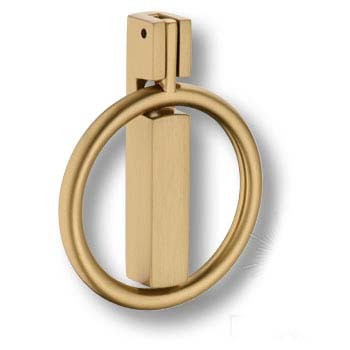 Ручка кольцо 901-Champagne Gold, материал Замак, отделка Латунь, 76*60*13 мм