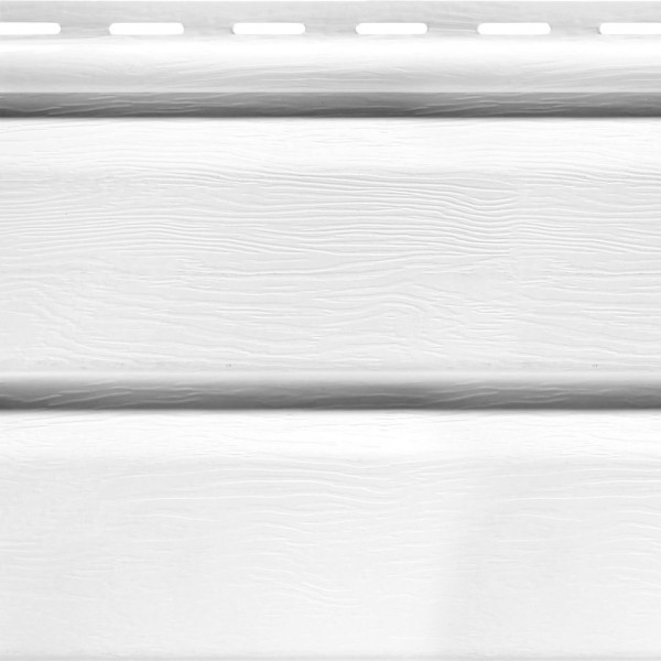 Виниловый сайдинг Fineber Standard Белого цвета