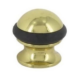 Дверной ограничитель напольный 92/F-OLV, материал Латунь, отделка Золото, d=35 мм