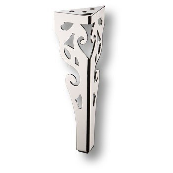 Опора мебельная KSA-2001-0250-A01, материал Сталь, отделка Хром, 250*90 мм