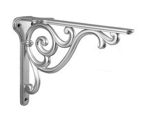 Менсолодержатель для деревянных полок WRM.800.200.00R3, материал Металл, отделка Серебро, 200*140 мм