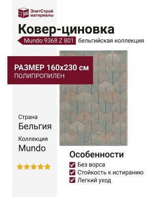 Ковер-циновка Mundo 9368 Z 801 160x230