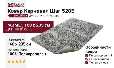 Ковер Карнивал Шаг 520Е 160x235